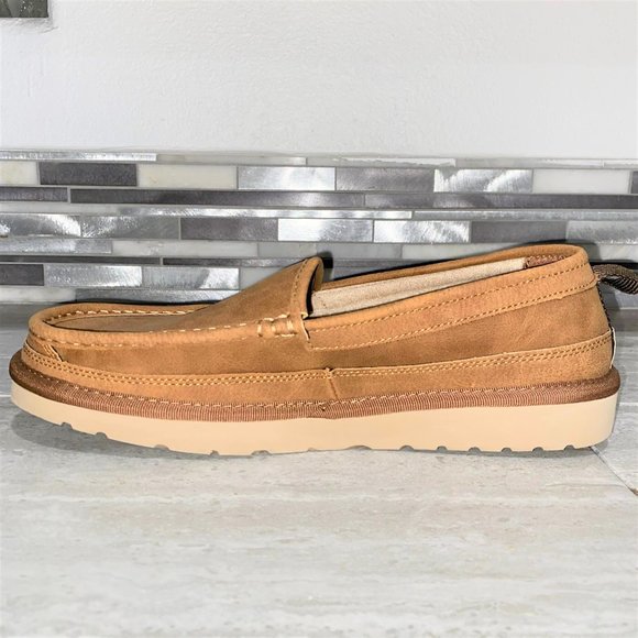 Bass Men\'s Synthetic Upper Casual Slip On Loafers Shoes Brown Size 12